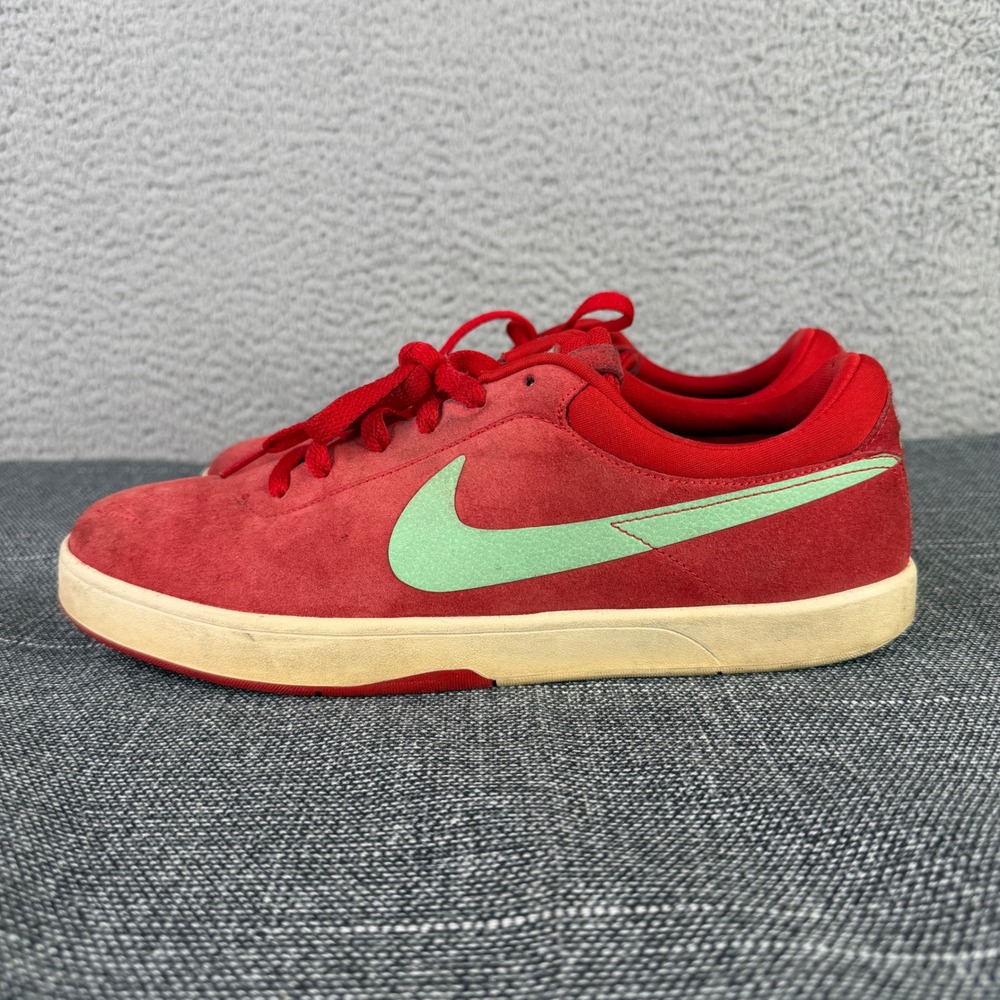 Nike SB Eric Koston 1 Mens Size 9 Red Mint Suede Skate Shoes 442476-600